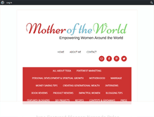 Tablet Screenshot of motheroftheworld.net